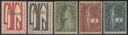 BELGIO - 1928 - Abbazia di Orval (258/266)