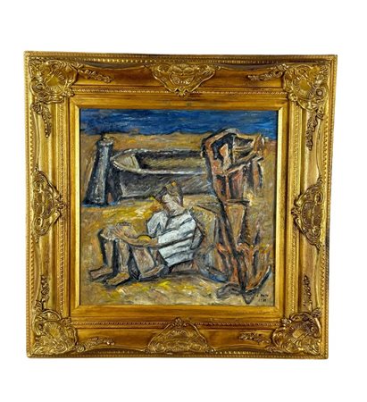 Personaggio su marina