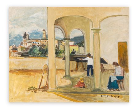 CESARE MONTI (1891-1959) - Senza Titolo, 1955