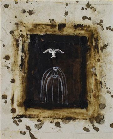 Fernando Spano OMAGGIO A BEUYS, 2010/11 tecnica mista su tela, cm 29,5x23,5...