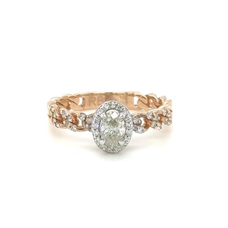 ANELLO IN ORO BIANCO E ROSA CON DIAMANTI – DH-R830