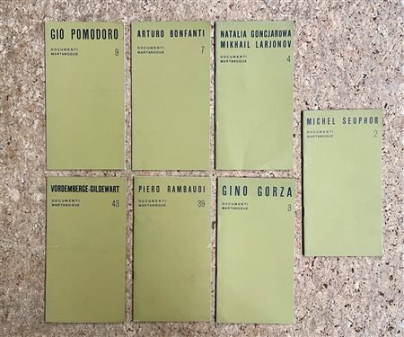 GALLERIA MARTANO/DUE, TORINO - Lotto unico di 7 cataloghi editi dalla Galleria