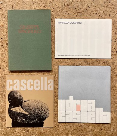 SCULTORI ITALIANI DEL DOPOGUERRA (SPAGNULO, MORANDINI E ANDREA E PIETRO CASCELLA) - Lotto unico di 4 cataloghi