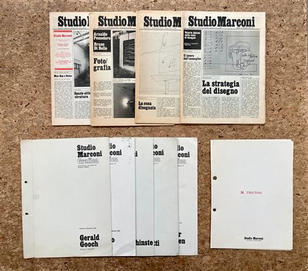 STUDIO MARCONI, MILANO - Lotto unico di notiziari e pieghevoli editi dalla Galleria