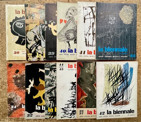 RIVISTA 'LA BIENNALE DI VENEZIA' - Lotto unico di 12 numeri dell'omonima rivista