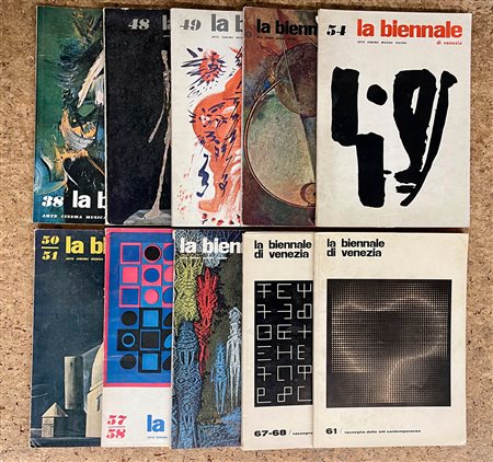 RIVISTA 'LA BIENNALE DI VENEZIA' - Lotto unico di 10 numeri dell'omonima rivista