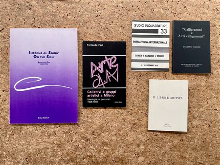 POESIA VISIVA - Lotto unico di 5 edizioni d'arte e cataloghi: