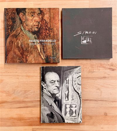 FAUSTO PIRANDELLO, MARIO SIRONI E MASSIMO CAMPIGLI - Lotto unico di 3 cataloghi