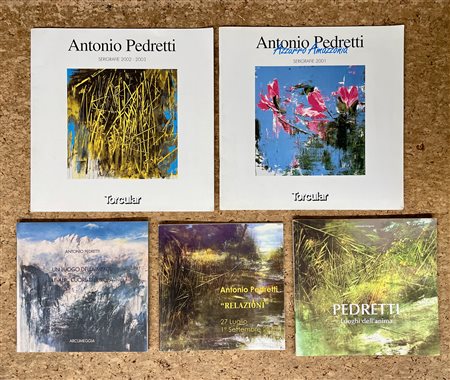 ANTONIO PEDRETTI - Lotto unico di 5 cataloghi