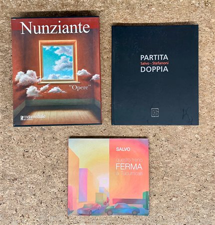 SALVO, TINO STEFANONI E ANTONIO NUNZIANTE - Lotto unico di 3 cataloghi