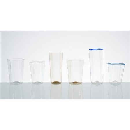 CARLO SCARPA, Tre coppie di bicchieri modello “Esagonale”