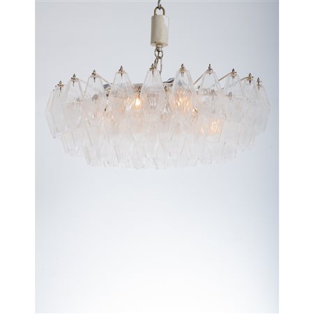 CARLO SCARPA (Attr.le), Lampada sospensione serie “Poliedri”