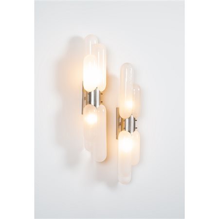 CARLO NASON, Coppia lampade da parete modello “Torpedo”