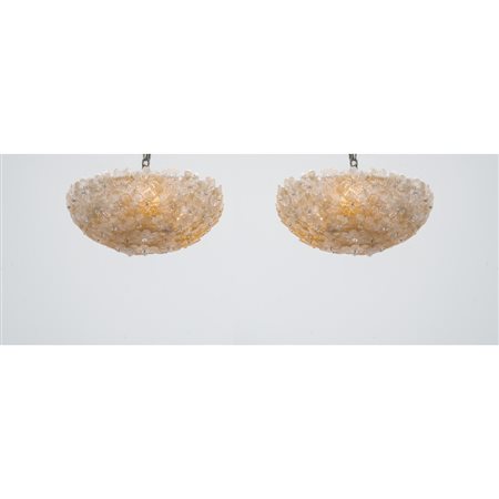 ARCHIMEDE SEGUSO, Coppia di lampade a soffitto