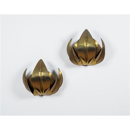 MAISON JANSEN (Attr.le), Coppia di lampade da parete