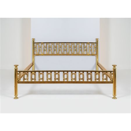 ANGELO BROTTO, Letto in ottone