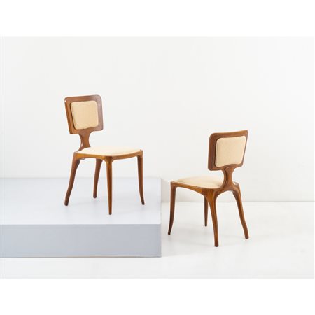 CARLO MOLLINO (Attr.le), Coppia di sedie