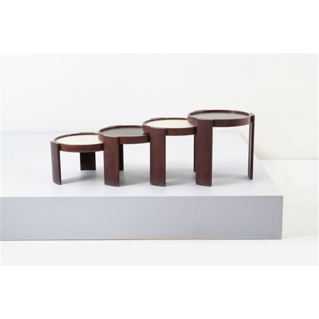 GIANFRANCO FRATTINI, Quattro tavolini impilabili “780/783”