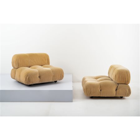 MARIO BELLINI, Due moduli seduta poltrona modello “Camaleonda”