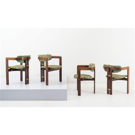 AUGUSTO SAVINI, Quattro sedie modello “Pamplona”