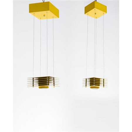 ETTORE SOTTSASS, Due lampade a sospensione modello “Hikari”