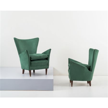GIO PONTI, Coppia di poltrone