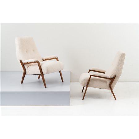 CARLO DE CARLI (Attr.le), Coppia di poltrone