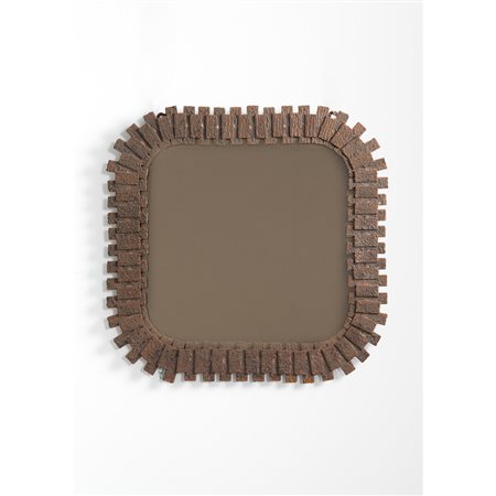PAUL EVANS (Attr.le), Specchio da parete “Brutalist”