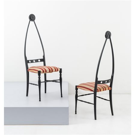 POZZI E VERGA, Coppia di sedie