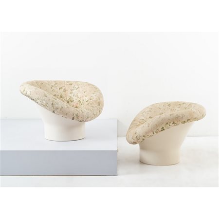 LENNART BENDER, Coppia di poltrone modello “Korkus”