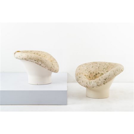 LENNART BENDER, Coppia di poltrone modello “Korkus”