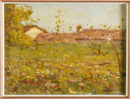 Antonio Sartini (Crespellano 1889 - Bazzano 1954), “Tetti di case”.