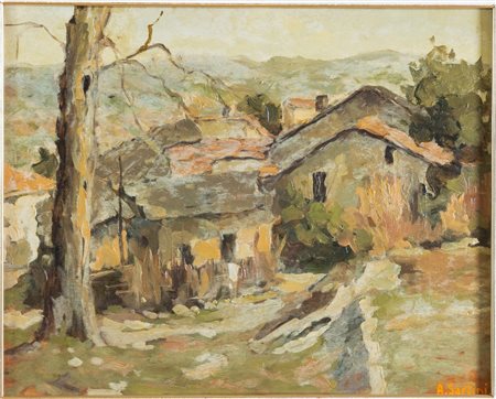 Antonio Sartini (Crespellano 1889 - Bazzano 1954), “Le case”.