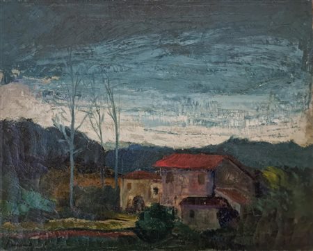 Vincenzo Balsamo (Brindisi 1935), “Paesaggio Romano”, 1964.