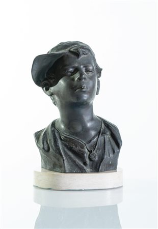 Giovanni De Martino (Napoli 1870 – 1935), “Scugnizzo con sigaretta”.