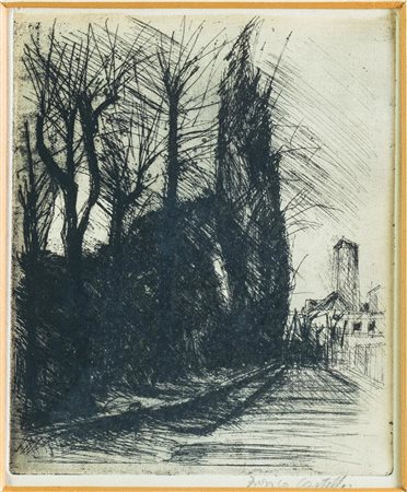 Enrico Castelli (XX secolo), “Paesaggio”. 