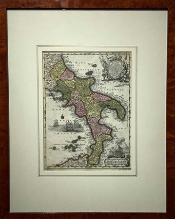 il Vecchio (1678-1756)  - Neapolis Regnum quo continentur Aprutium Ulterius et citer Avgsburg, carta geografica, 1730