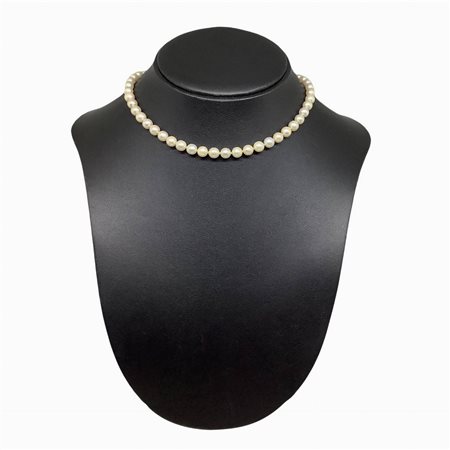 Collana in perle e oro