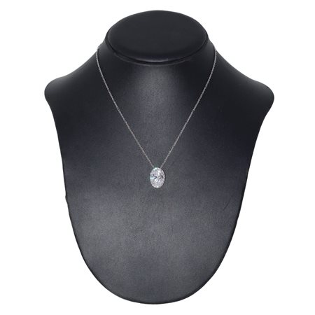 Pendentif in argento con zircone centrale tornito da ghiera di zirconi più piccoli intorno