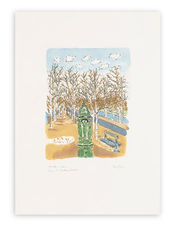 ORFEO TAMBURI (1910-1994) - Parigi - La fontana Wallace