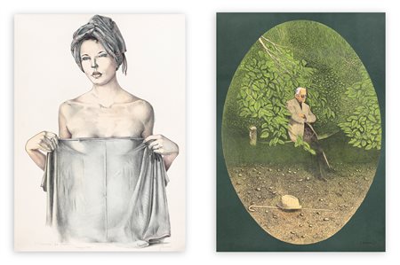 AUTORI VARI (GIANNINI, FALCONI) - Lotto unico composto da 2 opere