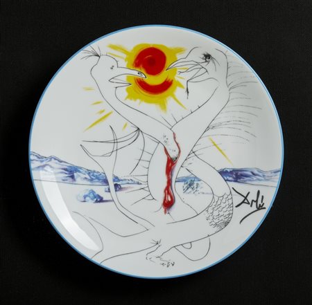 DALI' SALVADOR (1904 - 1989) - LA CADUCEE DE MARS ALIMENTE' PAR LA BOULE FEU DE JUPITER.