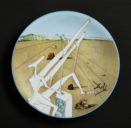 DALI' SALVADOR (1904 - 1989) - DALI MARTIEN MUNI D'UN DOUBLE MICROSCOPE HOLO - ELECTRIQUE.