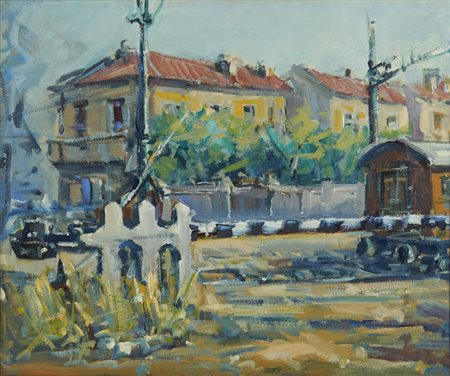 AUTORE NON IDENTIFICATO - PASSAGGIO FERROVIARIO.