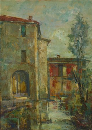 BIZZAI ALBERTO (1926 - 2004) - GIORNO DI VIAGGIO SUL CHIESE.