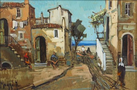 MAGGI GIAMPIETRO (n. 1934) - CASE DI PESCATORI.