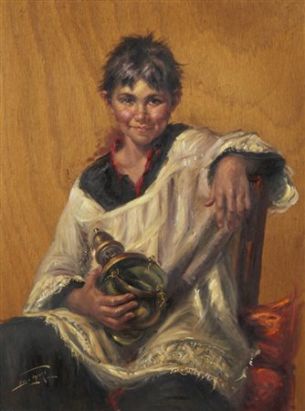 TAFURI LUCIO (n. 1941) - RITRATTO DI FANCIULLO.