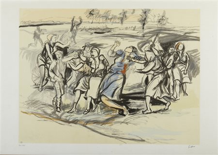 GUTTUSO RENATO (1912 - 1987) - SENZA TITOLO.