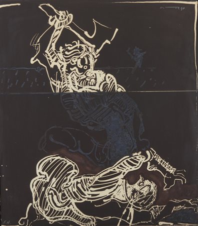 ORTEGA JOSE'  (1921 - 1990) - CAINO E ABELE.