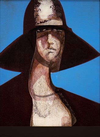 RAPISARDI ALFIO (1929 - 2018) - DONNA CON CAPPELLO.